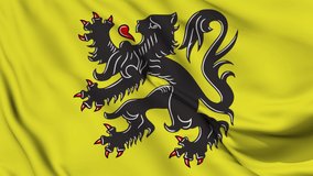 Flag of Flanders. High quality 4K resolution	