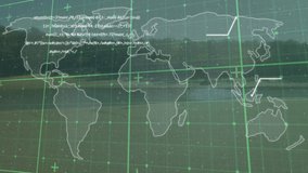 Animation of data processing over world map. global data processing and connections concept digitally generated video. - Powered by Shutterstock - Get 15% off with code: PIKWIZARD15