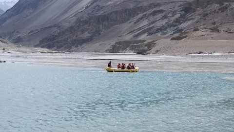 Sangam, is the confluence of Indus (Sindhu) and Zanskar rivers, located at Nimmu on Leh-Srinagar highway, Ladakha, India, May 16, 2022.
