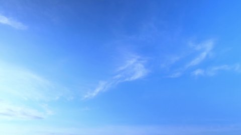 4K Timelapse of beautiful blue sky with clouds background, Blue sky with clouds and sun. cloud time lapse nature background. Summer sky
