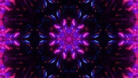 Red Blue Neon Motion Background Vj Loop. Infinitely looped animation.
