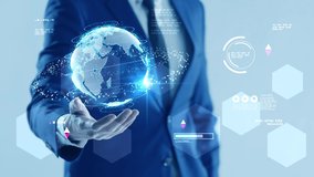 machine learning AI chatbot technology, finance business futuristic graph chart stock exchange market symbol virtual screen and businessman investor. Investment global economy GDP data analytics - Powered by Shutterstock - Get 15% off with code: PIKWIZARD15