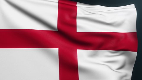 England Flag Saint Georges Cross London Stock Footage Video (100% ...