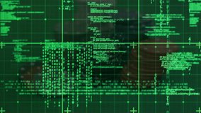 Animation of data processing and grid over casino chips. global business, finance, gambling and data processing concept digitally generated video. - Powered by Shutterstock - Get 15% off with code: PIKWIZARD15