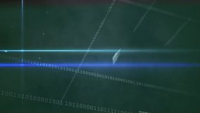 Animation of data processing and binary coding over casino chips. global business, finance, gambling and data processing concept digitally generated video. - Powered by Shutterstock - Get 15% off with code: PIKWIZARD15