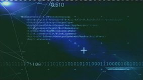 Animation of data processing and binary coding over casino chips. global business, finance, gambling and data processing concept digitally generated video. - Powered by Shutterstock - Get 15% off with code: PIKWIZARD15