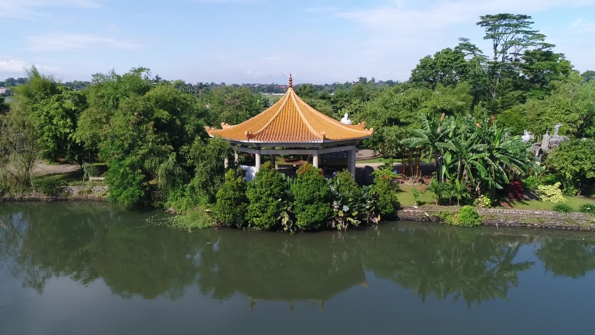 Gazebo of the Chinese Pavilion in Taman Mini indonesia Indah