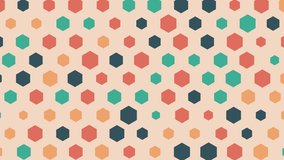 Float colorful hexagonal dots blinking on a 4K cream-yellow background. - Powered by Shutterstock - Get 15% off with code: PIKWIZARD15