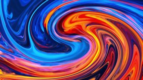 3840x2160 25 Fps. Swirls of marble. Liquid marble texture. Marble ink Red Blue. Fluid art. Very Nice Abstract Colorful Design Colorful Swirl Texture Mix Background Marbling Video. 3D Abstract, 4K.