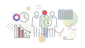 Managing Economic Recession - Sales Team Challenges - Animated Illustration as MP4 File - Powered by Shutterstock - Get 15% off with code: PIKWIZARD15