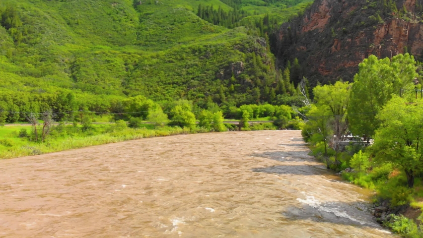 Whitewater rafting along the Colorado river and the Canyon