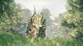 Giganotosaurus Hunting Triceratops 3D Rendering Animation Dinosaurs 4K Cgi - Powered by Shutterstock - Get 15% off with code: PIKWIZARD15