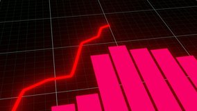 Stock market animated graphic. 
Stock price chart. Financial and business concept. - Powered by Shutterstock - Get 15% off with code: PIKWIZARD15