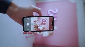 Girl posing with the number 20, birthday 20 years, twentieth anniversary, vertical video - Powered by Shutterstock - Get 15% off with code: PIKWIZARD15
