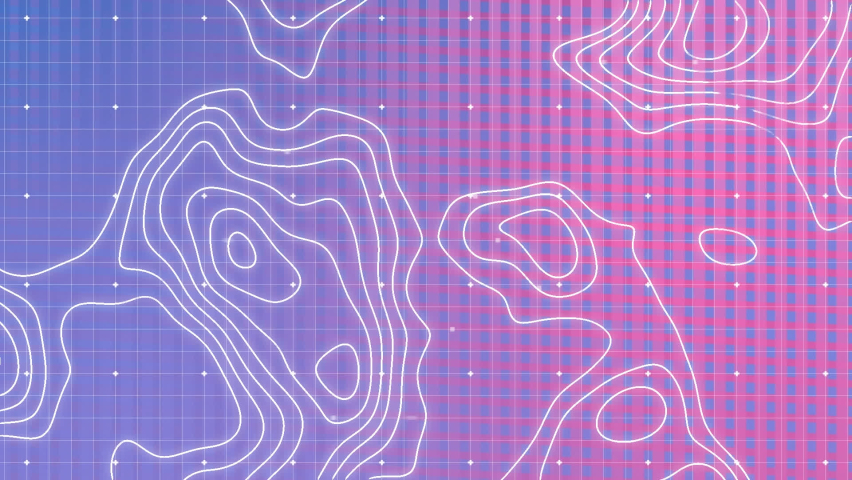 Animation of isohypses over data processing on violet background. data processing, technology and digital interface concept digitally generated video. - Powered by Shutterstock - Get 15% off with code: PIKWIZARD15