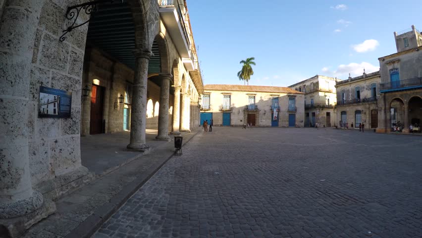 Panoramic View a famous Square on Havana, Cuba
