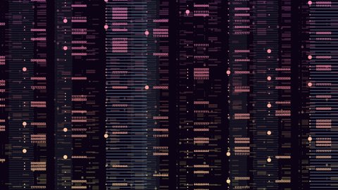 Motion Random Numbers Lines Matrix Abstract Stock Footage Video (100% ...
