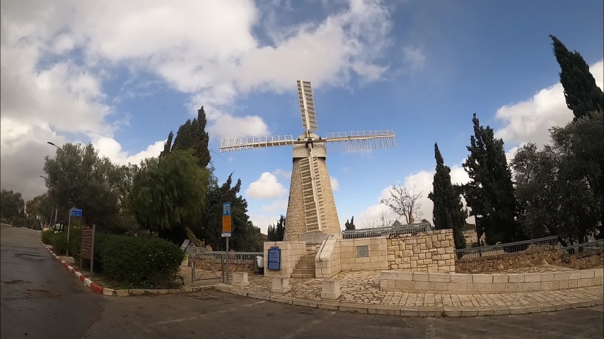 Montefiore Windmill in timelapse mode, Jerusalem, israel
Montefiore Windmill also known as the Jerusalem Windmill and Yemin Moshe, in winter, 2022
