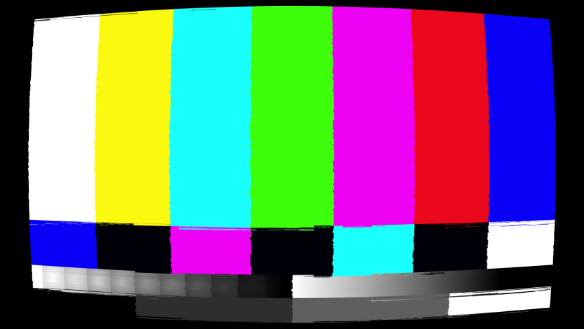 No signal Tv screen,  color bars with glitch interference. Seamless loop animation | Shutterstock HD Video #1090890581