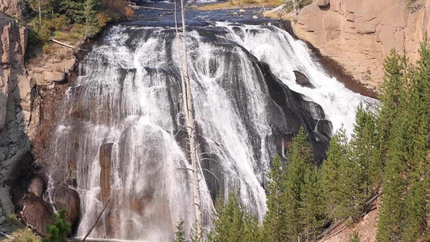 Gibbon Falls in Yellowstone National Park, Wyoming.