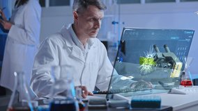 Microbiology scientist studying virus cell in modern lab, developing vaccine - Powered by Shutterstock - Get 15% off with code: PIKWIZARD15