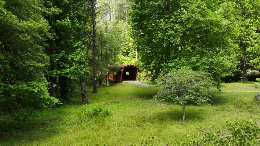 Covered bridge on Blood mountain, Georgia