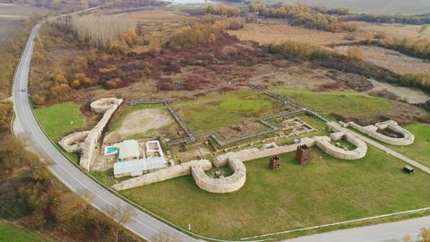 Drone top view Kovachevsko kale was a Roman city which lies 6 kilometres (4 mi) west of the Bulgarian town of Popovo. The city is located on a flat terrain, naturally protected by rivers