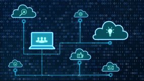 Cloud data transfer.Cloud computing technology and online data storage communication for business network concept. - Powered by Shutterstock - Get 15% off with code: PIKWIZARD15