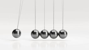 Newton's cradle. Perpetual motion. 3DCG - Powered by Shutterstock - Get 15% off with code: PIKWIZARD15