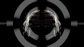 Black and white background with hologram of the car - Powered by Shutterstock - Get 15% off with code: PIKWIZARD15