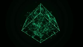 Technology blockchain concept. Dynamic movement of a digital data stream. Network connections structure. Big data visualization. 3D rendering. - Powered by Shutterstock - Get 15% off with code: PIKWIZARD15