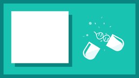 4k vertical video of abstract DNA in ampoule on blue background. - Powered by Shutterstock - Get 15% off with code: PIKWIZARD15