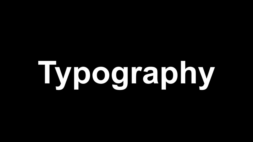 Typography Different Style Fonts Change On Stock Footage Video (100% ...