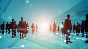 Business and technology concept. Communication network. Data analysis. Management strategy. Digital transformation. - Powered by Shutterstock - Get 15% off with code: PIKWIZARD15