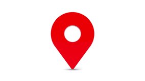 3D animation of Location map pin gps pointer marker - Powered by Shutterstock - Get 15% off with code: PIKWIZARD15