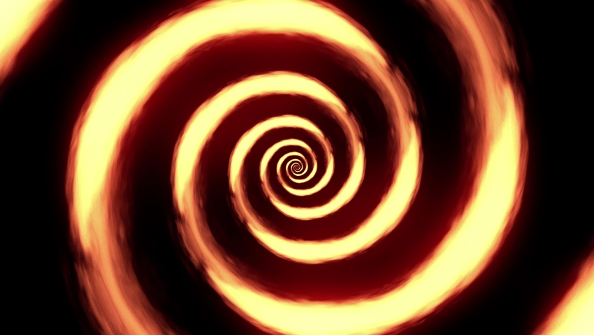Hypnotic Spiral Spinning Fire Deroste Royalty-Free Stock Footage #1091067439