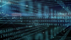 Animation of clock moving fast over networks and binary coding. global computing, data processing and digital interface concept digitally generated video. - Powered by Shutterstock - Get 15% off with code: PIKWIZARD15