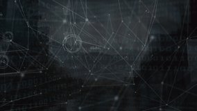 Animation of clock moving fast with networks over binary coding. global computing, data processing and digital interface concept digitally generated video. - Powered by Shutterstock - Get 15% off with code: PIKWIZARD15