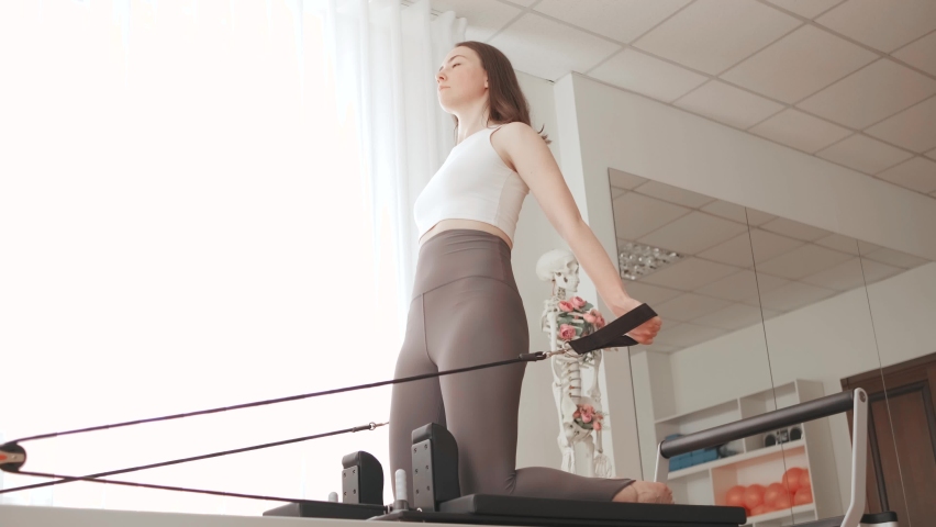 1,000+ Pilates Reformer Stock Videos and Royalty-Free Footage