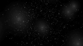 Silver round shiny dust particles abstract motion background. Seamless looping. Video animation Ultra HD 4K 3840x2160