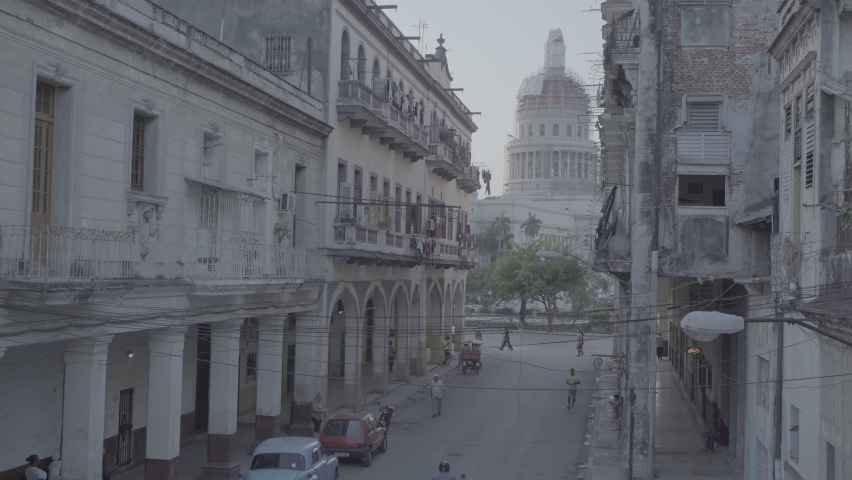 view of the capitol inside the city of havana