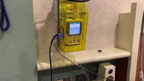 Epidural pump, medical equipment in hospital, no person
