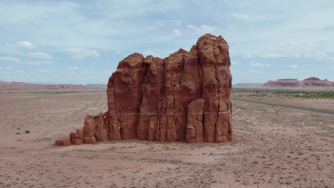 Rock Formation on Navajo Native American Indian Land Reservation in Arizona