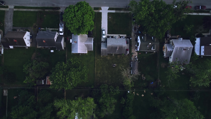 Aerial Shot of Urban Neighborhood - East Weber Rd, Ohio