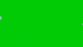 fish animation video with green screen