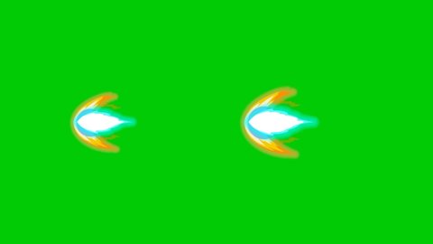 
3d animation proton hero and green background 