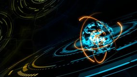 Monitor analysis abstract colorful core explosive core and quantum futuristic computer technology with digital matrix template and laser - Powered by Shutterstock - Get 15% off with code: PIKWIZARD15