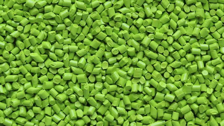 Top view of green plastic resin ( Masterbatch ) rotation background | Shutterstock HD Video #1091143831