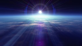 Sunrise in Space. The Sun Rising Over Planet Earth 4k - Powered by Shutterstock - Get 15% off with code: PIKWIZARD15