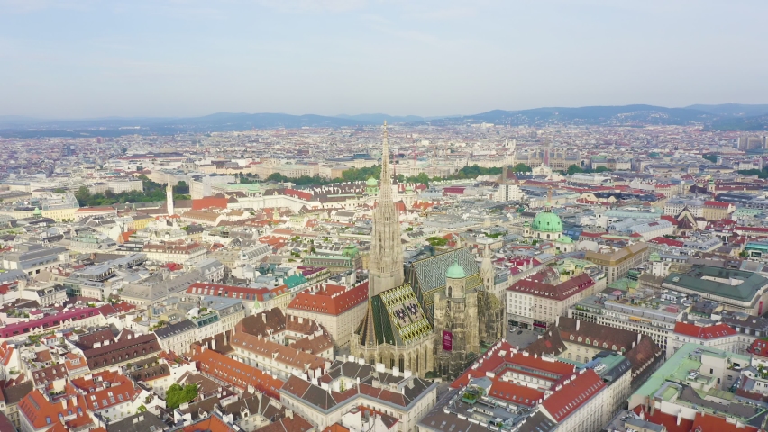 Inscription on video. Vienna, Austria. St. Stephen